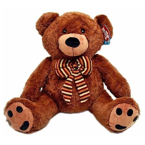 Мягкая игрушка Magic Bear Toys Медведь Шоколад с бантом 50 см.