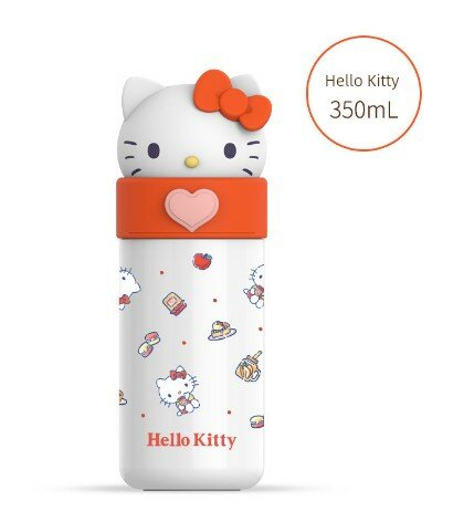 Стальная кружка с соломинкой MINISO в коллаборации с Toy Story, Hello Kitty, My Melody, Cinnamoroll 2102 Hello