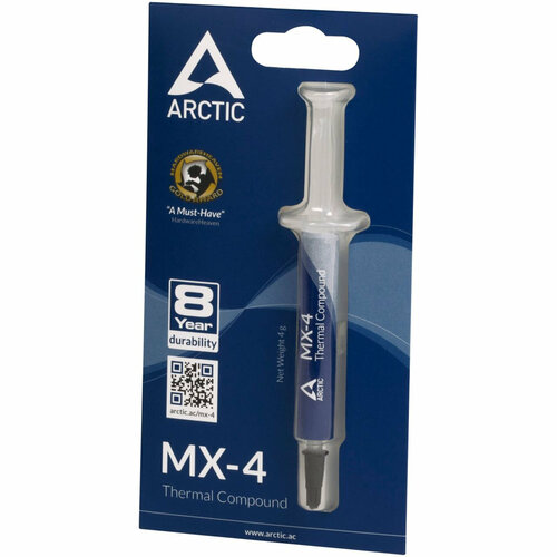 Термопаста Arctic cooling MX-4 4гр. 8.5 W/m-k вентилятор arctic cooling acfre00070a