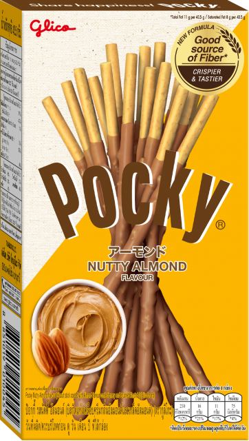 Шоколадные палочки Pocky Almond, со вкусом миндаля, 36 гр