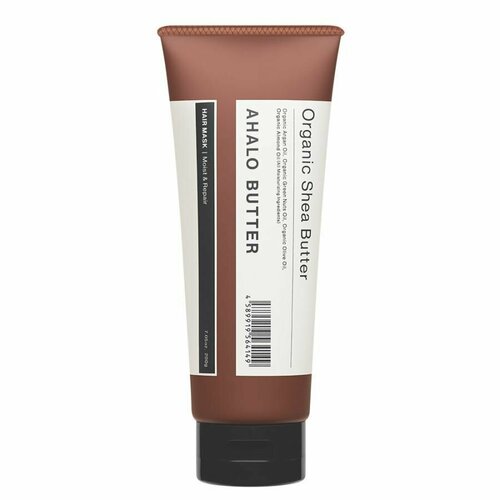 AHALO BUTTER Увлажняющая и восстанавливающая маска для волос Moist&Repair Mask с органическими маслами и керамидами, 200г.