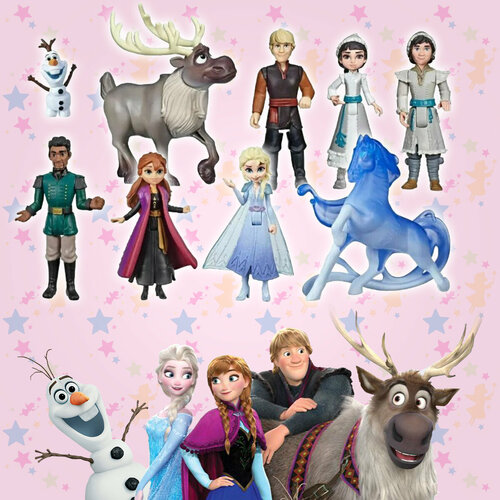 Фигурка Набор фигурок 9 шт Дисней Холодное сердце высота 5-11 см 1680₽