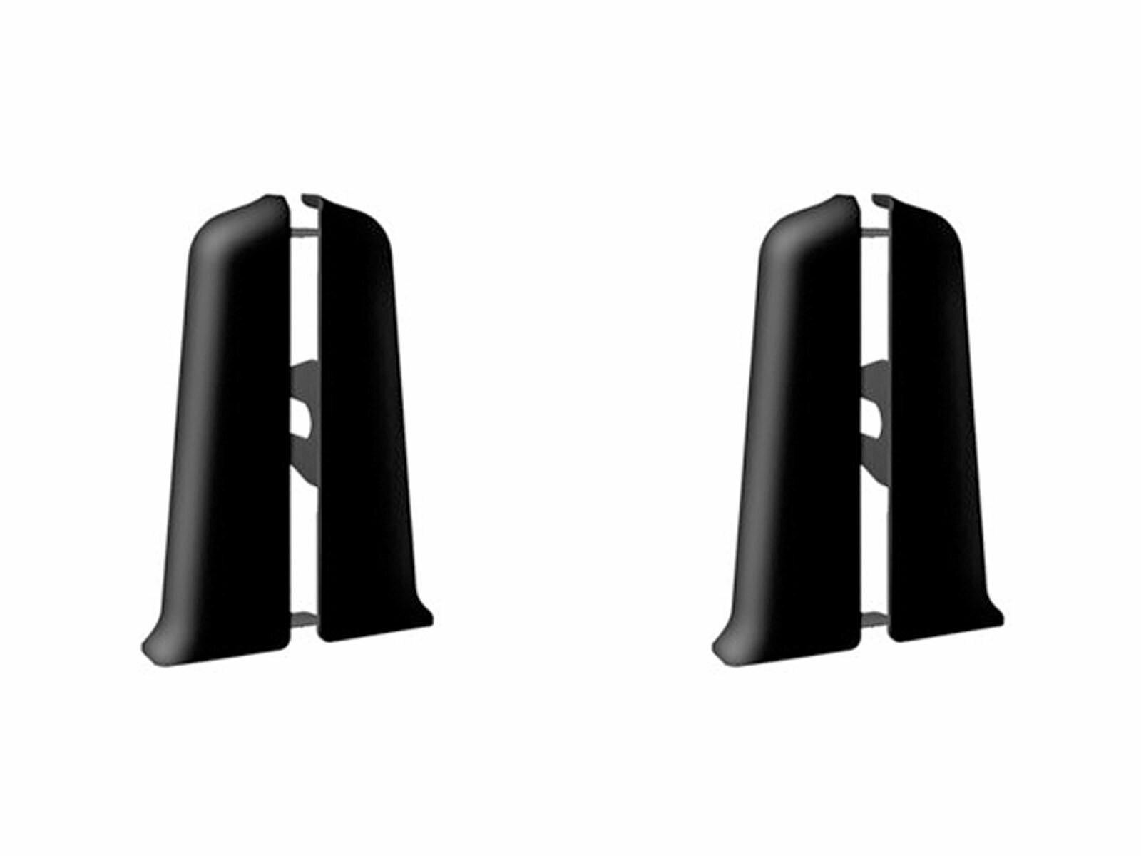 Заглушка торцевая 70 мм черная левая-правая (4 шт.)