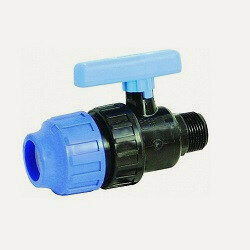 Изображение товара ПНД Кран шаровый 20х1/2 (цанга/наруж)