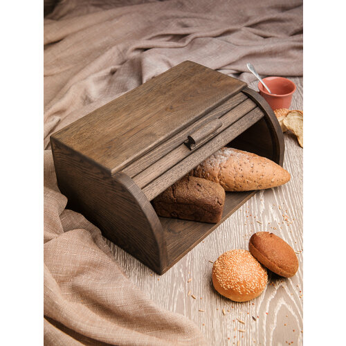 Хлебница со шторкой уголь