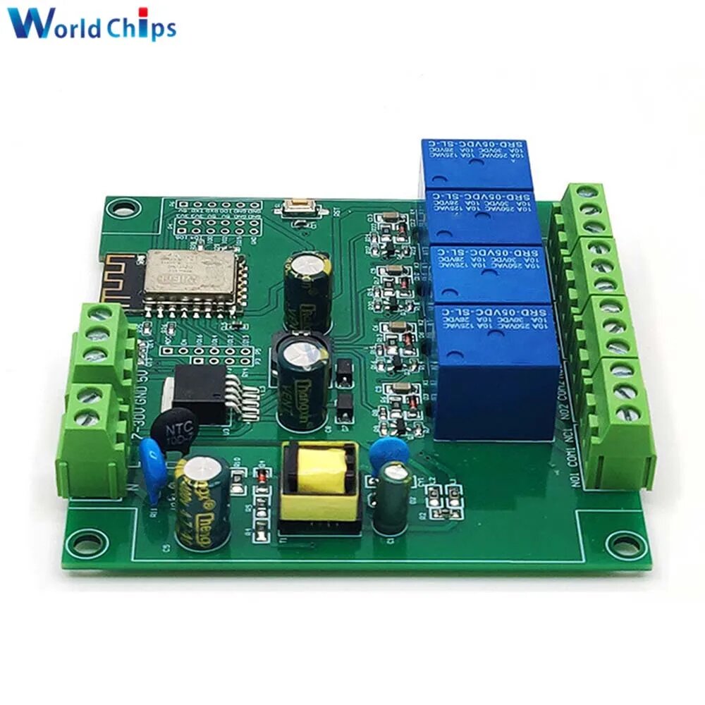 Diymore ESP8266 ESP-12F WIFI релейный модуль 4 каналов
