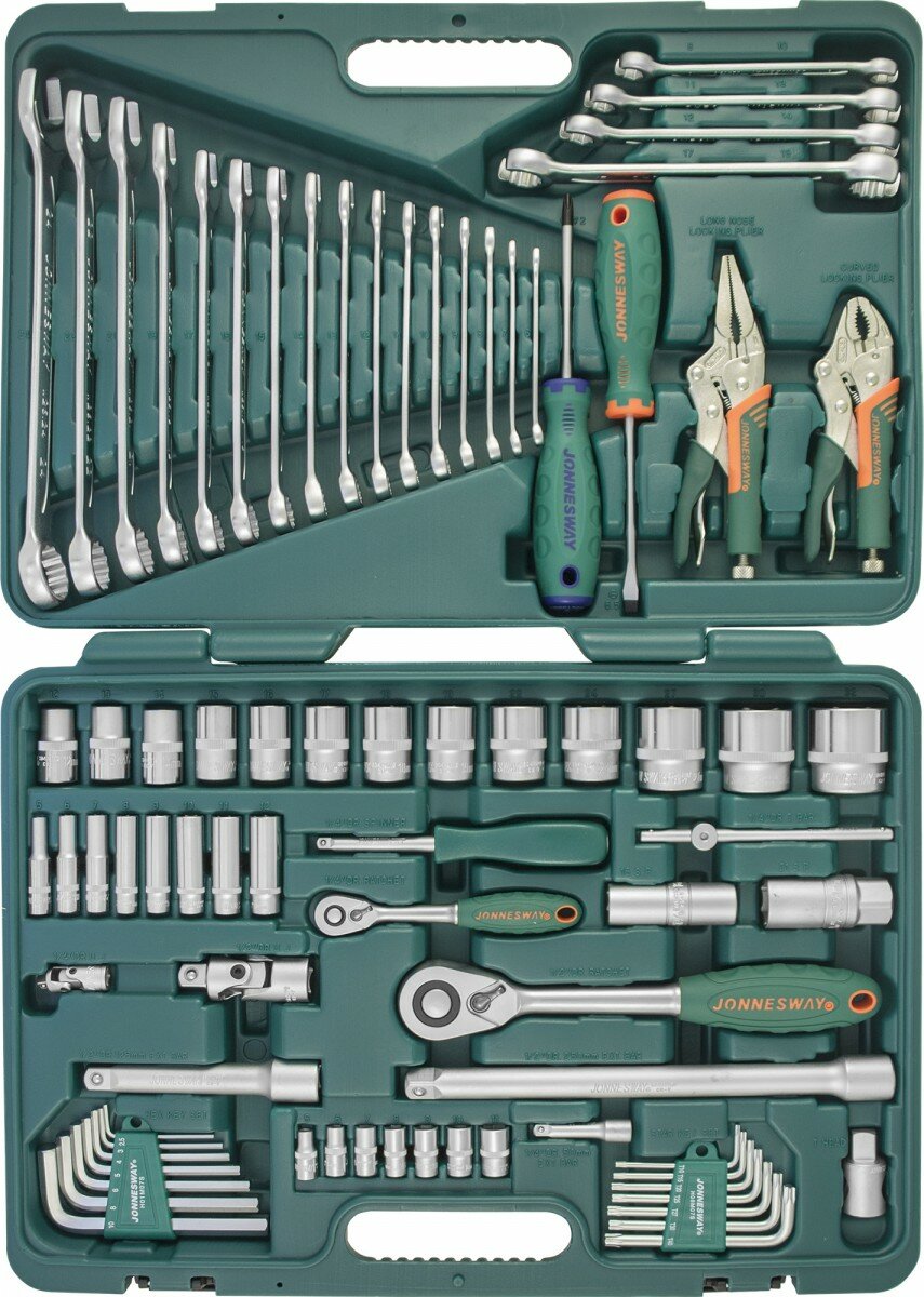 Набор инструмента универсальный 1/4 1/2 DR 78 предметов Jonnesway