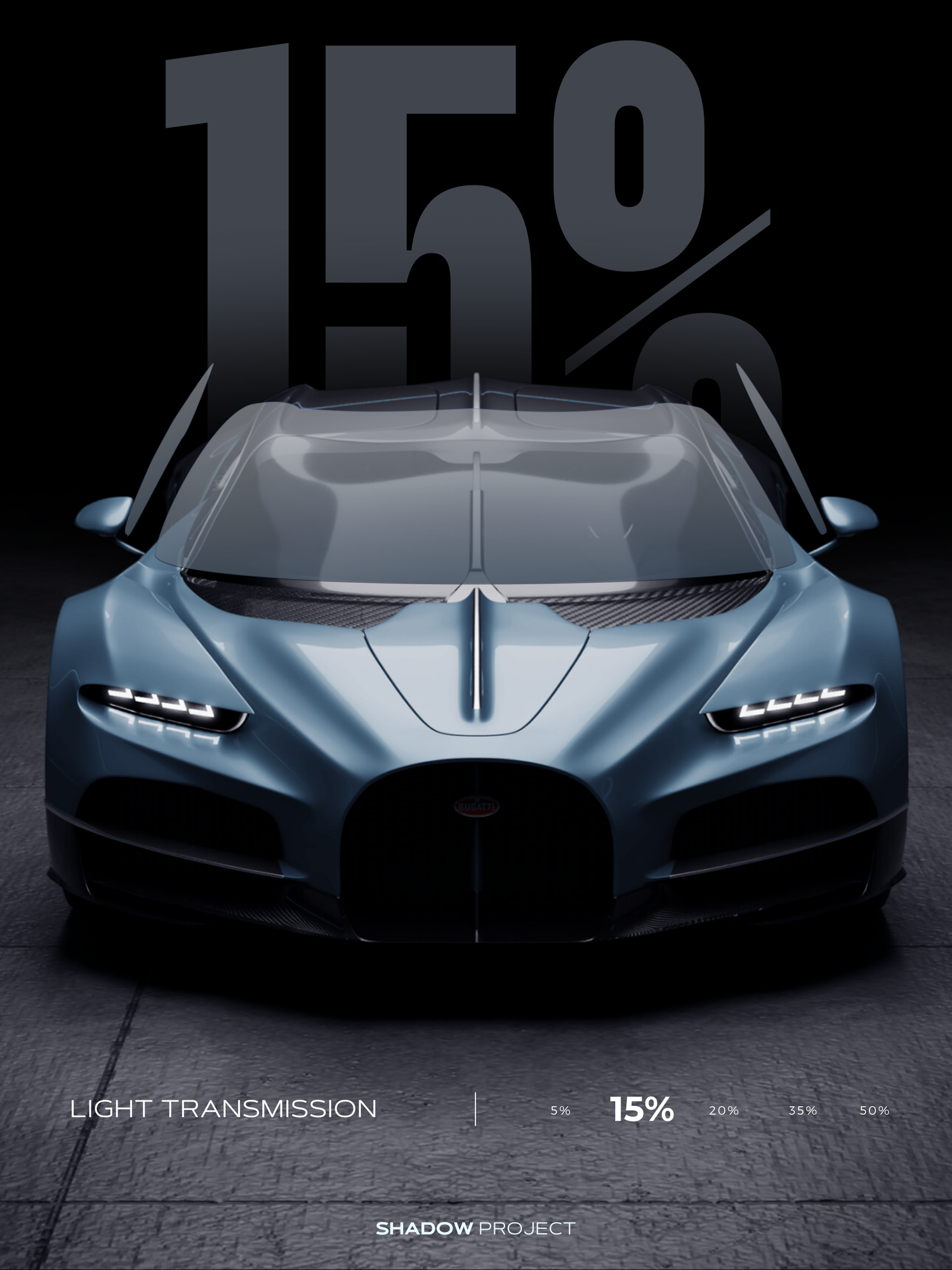 Тонировочная пленка Velx Venom 15%, размер 0.50м х 3м — фото 1