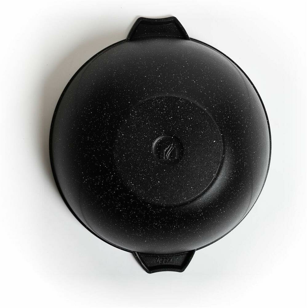 Казан мечта 58802 объем 8 л, алюминий, с антипригарным покрытием, черный — фото 1