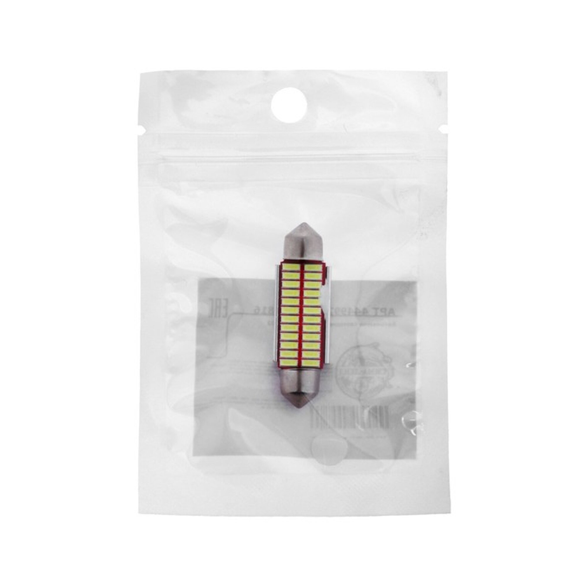 Изображение Лампа автомобильная Cartage, C5W, 12 В, 22 SMD, 41 мм, свет белый