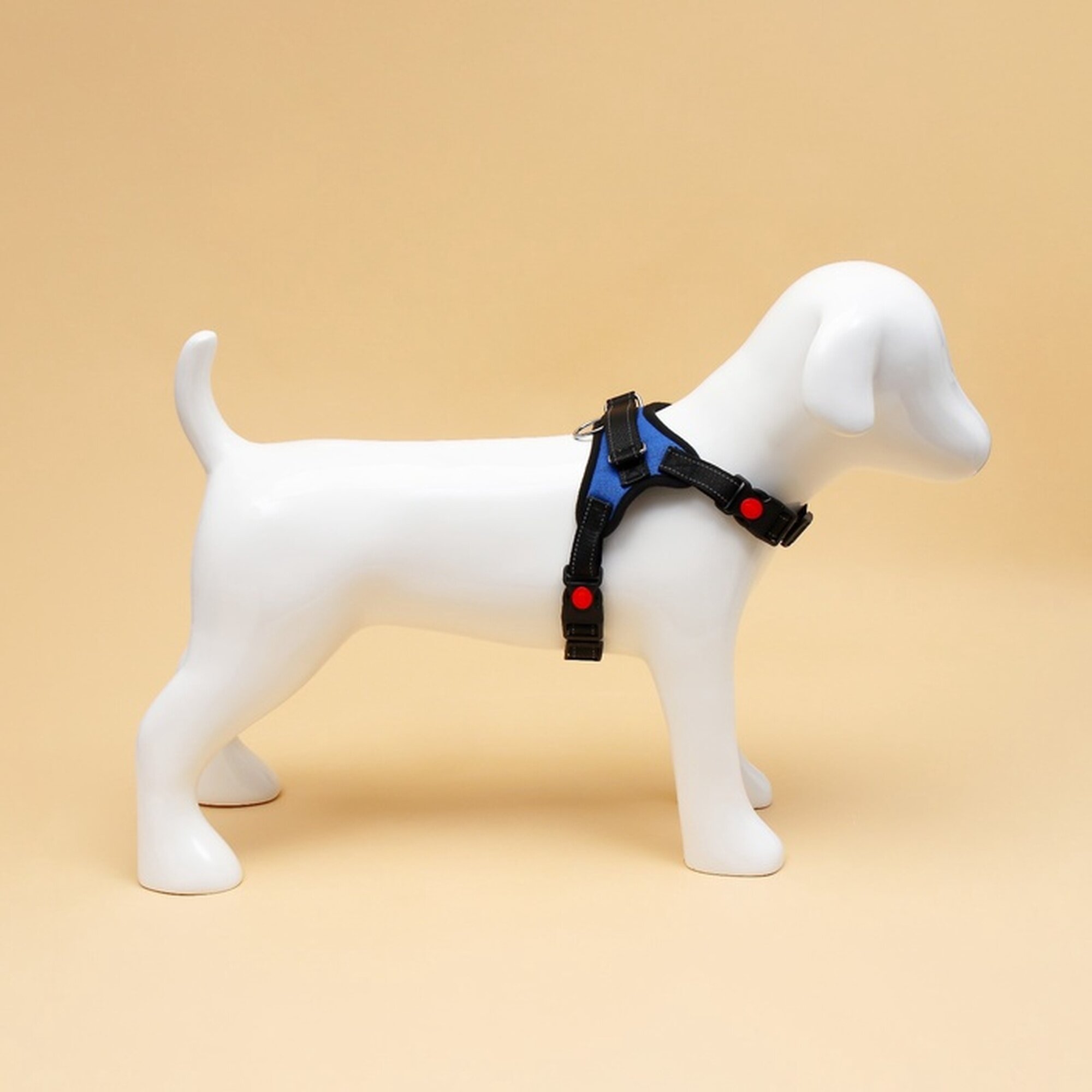 Ошейники И Шлейки Xiaomi Шлейка К7 мягкая светоотражающая, размер S, ОГ 44-55 см, вес 5-9 кг, синяя