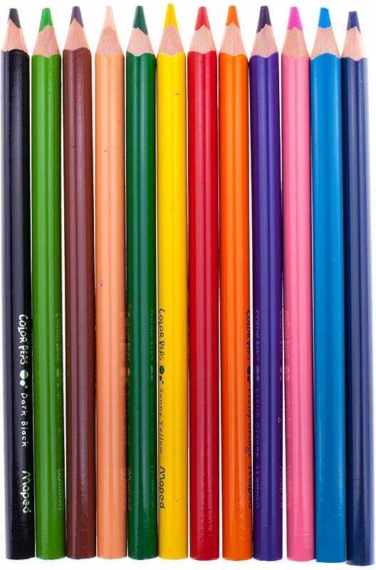 Карандаши цветные COLOR'PEPS MAXI, 12 цветов, треугольные (834010) - фото №9