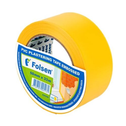 Folsen Малярная лента PVC , желтая, 50мм x 33м 0243350 .