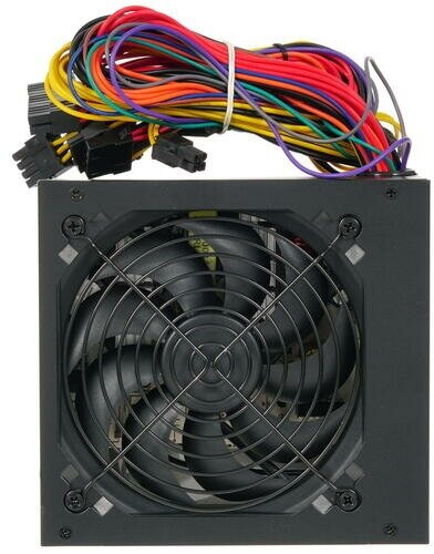 Блок питания ATX Exegate EX219465RUS 600W, black, 12cm fan, 24p+4p, 6/8p PCI-E, 3*SATA, 2*IDE, FDD - фото №3