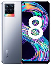 Смартфон realme 8 6/128 ГБ RU, Dual nano SIM, Cyber Silver