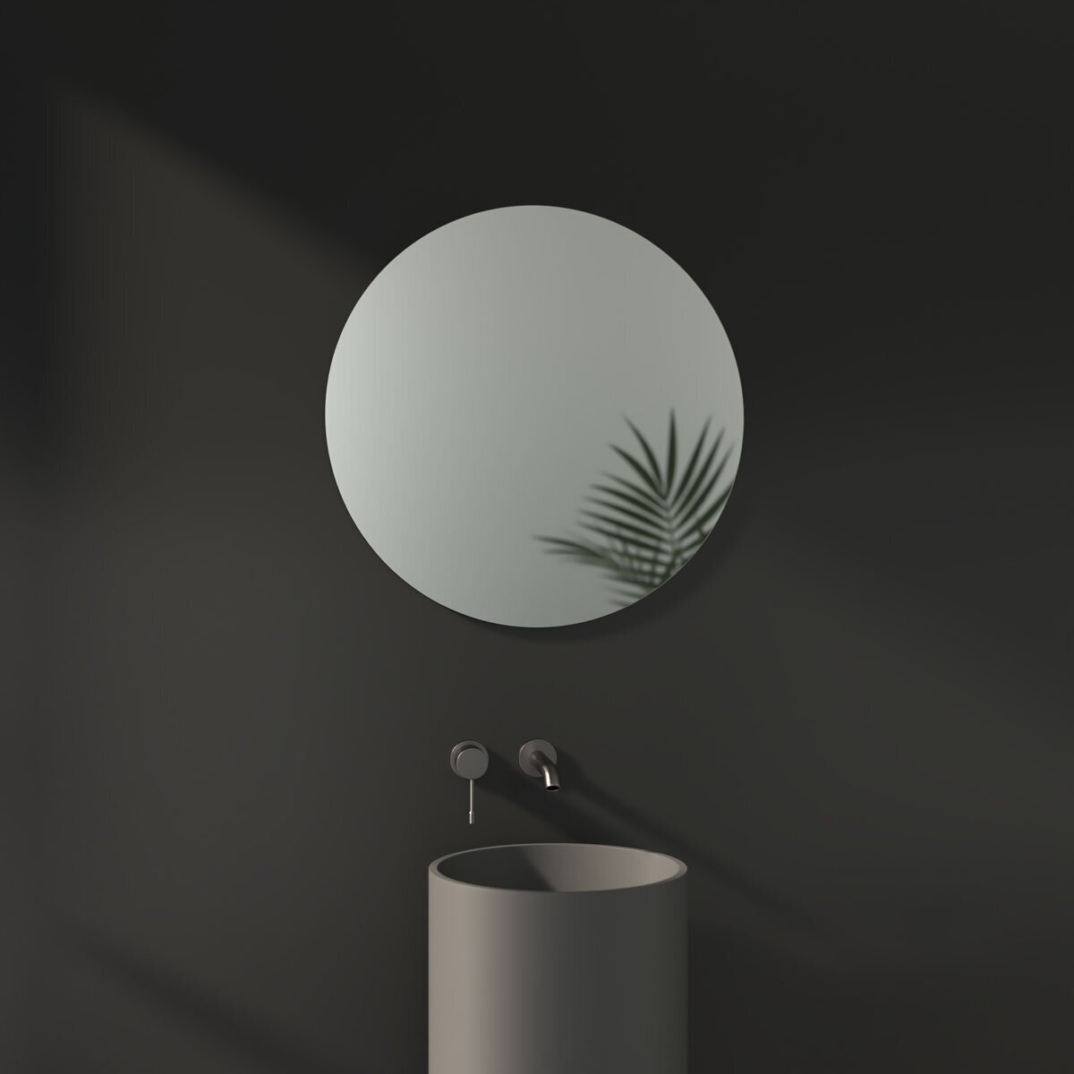 Зеркало настенное Круглое EDGE EVOFORM D70 см, для гостиной, прихожей, спальни, кабинета и ванной комнаты, SP 9957