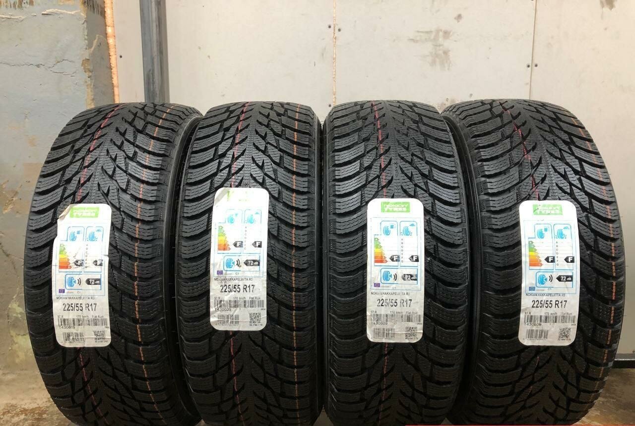 Nokian Hakkapeliitta R3 225/55 R17 без пробега Шины Зимние