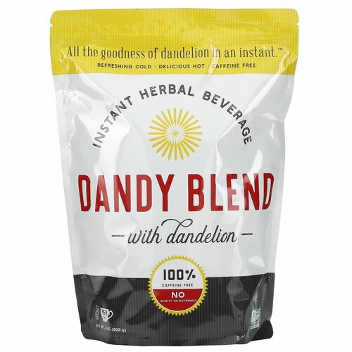 Dandy Blend, растворимый травяной напиток с одуванчиком, без кофеина, 908 г (2 фунта)