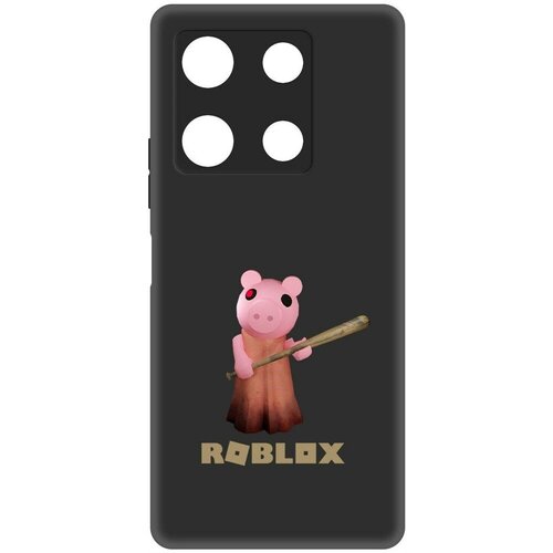 Чехол-накладка Krutoff Soft Case Roblox-Пигги для INFINIX Note 30 Pro черный чехол накладка krutoff soft case roblox пигги для infinix note 12 vip черный