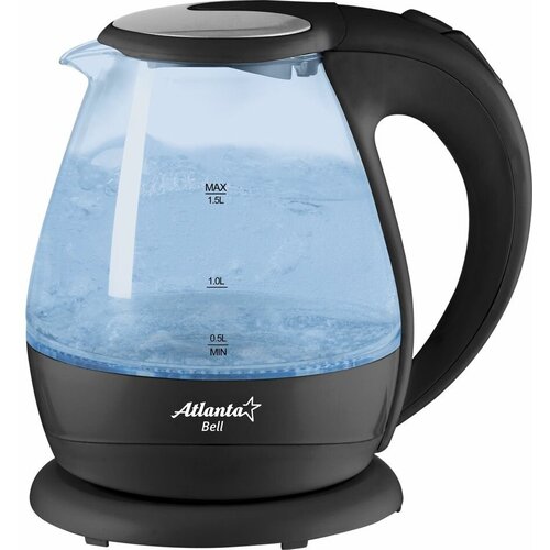 Чайник стеклянный электрический, ATH-2460, Atlanta электрический стеклянный чайник atlanta ath 2461 orange