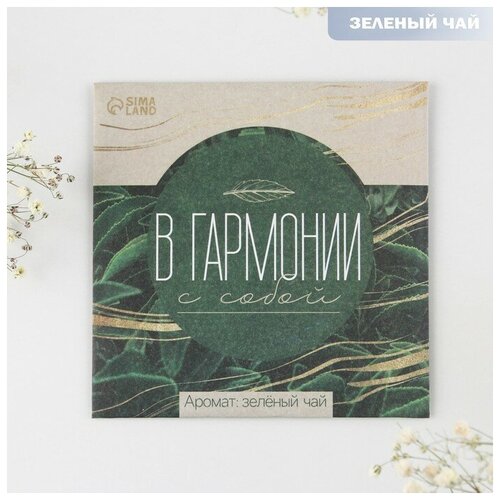 Ароматизатор в конверте «В гармонии с собой», аромат зеленый чай, 11 х 11 см 7895069