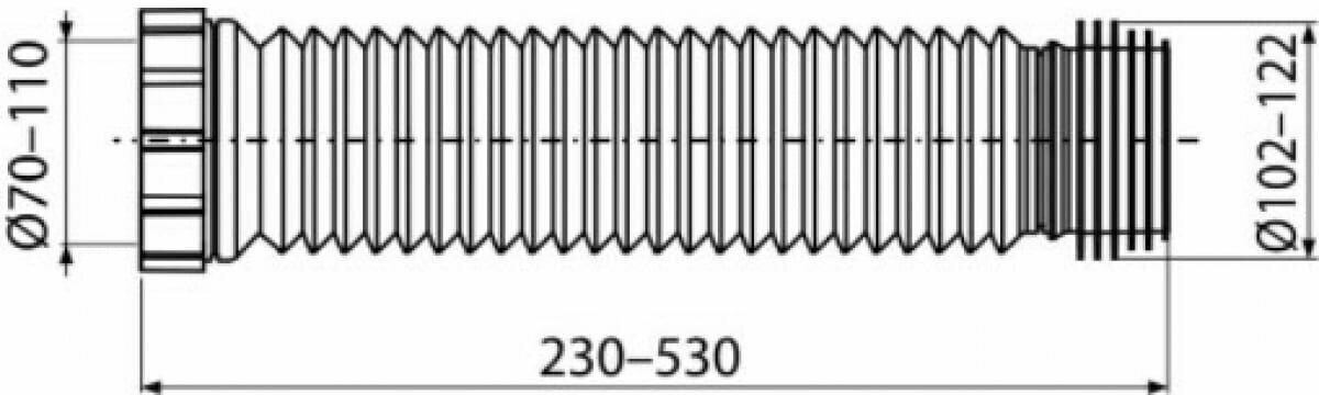 Гофра для унитаза 110 мм - фотография № 7