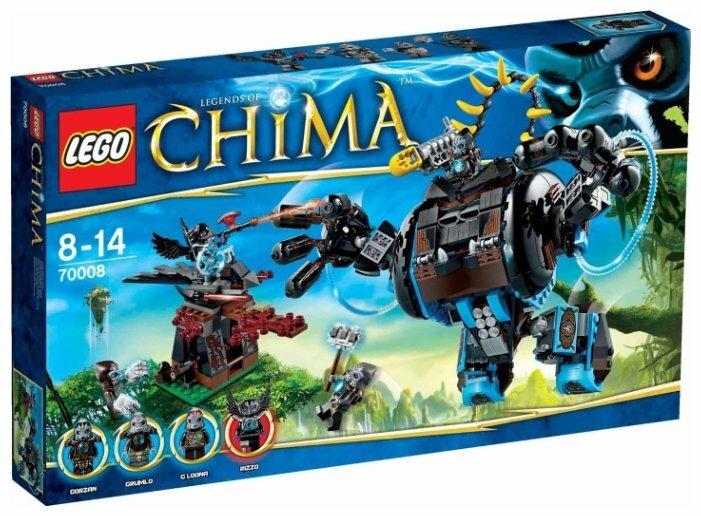 Конструктор LEGO Legends of Chima 70008 Боевая машина гориллы Горзана, 505 дет.