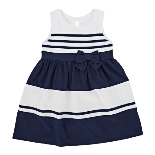 Платье Mini Maxi, модель 1578, цвет белый/синий, размер 98