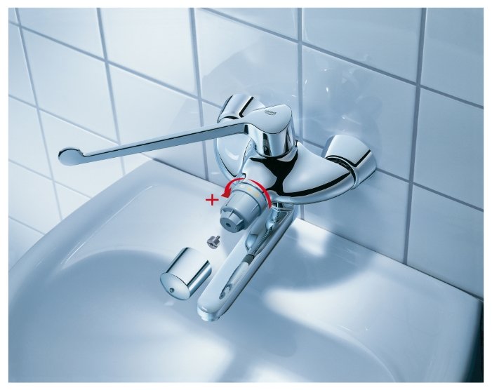 Смеситель для кухни (мойки) Grohe Grohtherm Ergomix 34018, вентильный ...