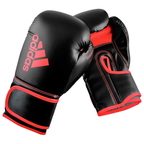 AdiH80 Перчатки боксерские Hybrid 80 черно-красные - Adidas - Черно-красные - 8 oz