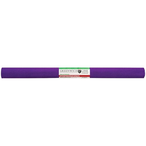 Бумага крепированная 50*250 см 32 г/м2 фиолетовая в рулоне 1 шт