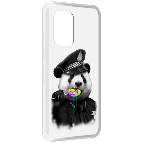 Чехол MyPads Панда полиция для UMIDIGI Bison GT задняя-панель-накладка-бампер
