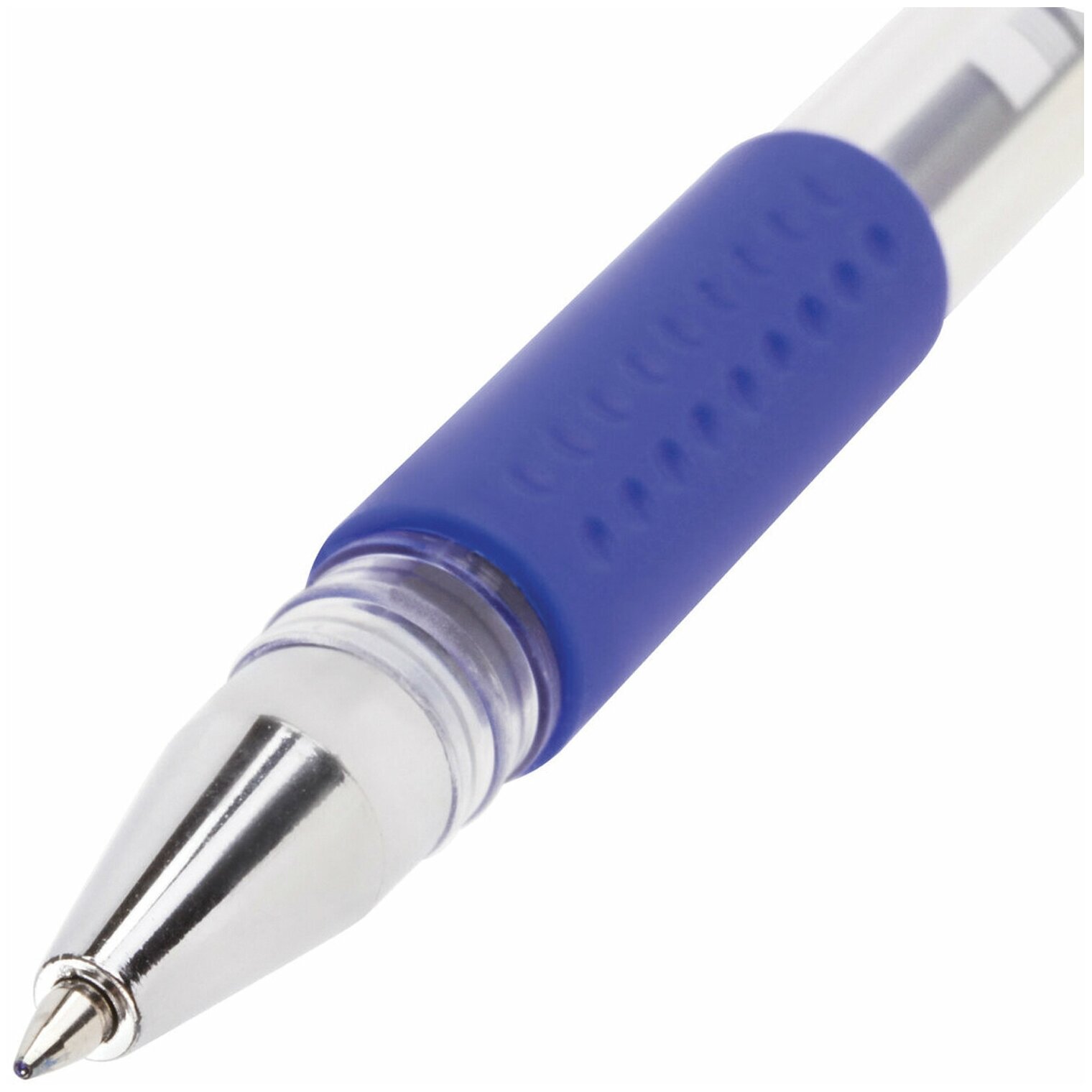 Ручка гелевая Staff Everyday GP-191 с грипом синяя пишущий узел 0.5мм линия 0.35мм - фото №10