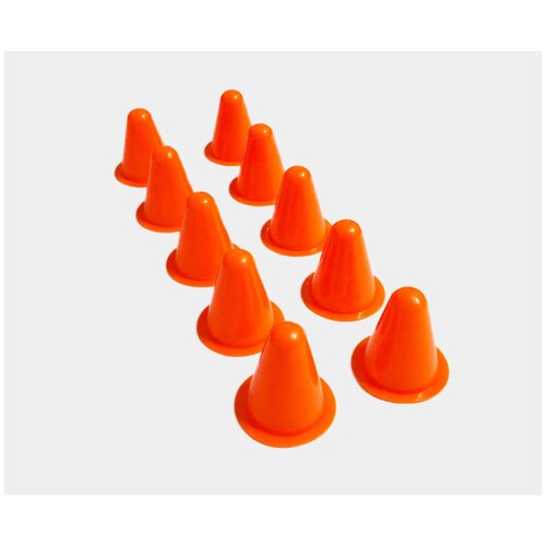 Конусы для роликов GCsport (в комплекте 10 конусов), оранжевые