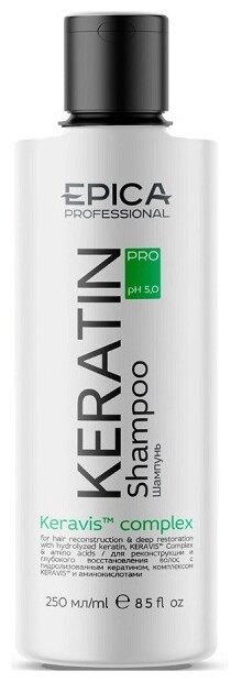 EPICA Professional шампунь Keratin Pro для реконструкции и глубокого восстановления волос, 250 мл