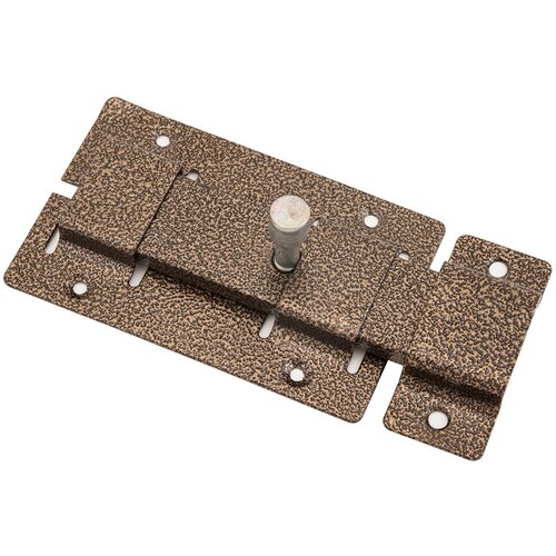 Засов дверной плоский Секрет ЗД-02, бронза антик