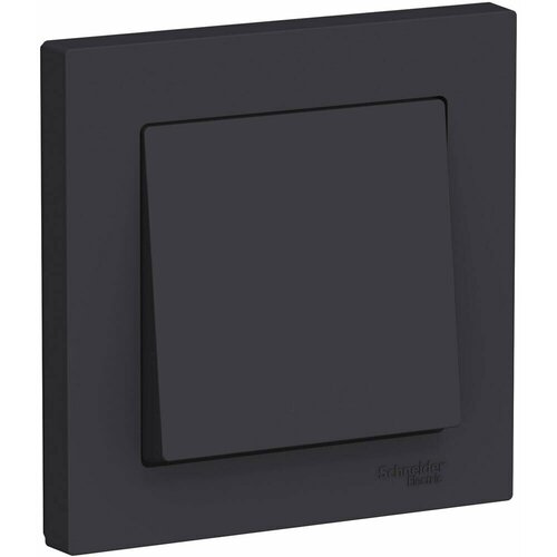 Выключатель Systeme Electric AtlasDesign одноклавишный в сборе. Карбон белый, черный, антрацит
