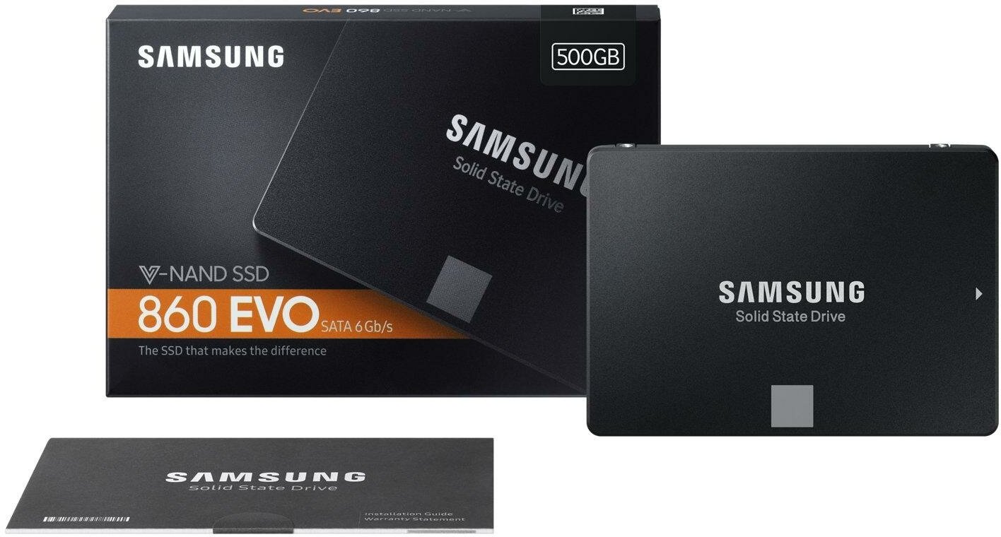 Твердотельный накопитель Samsung 860 EVO 500 ГБ SATA MZ-76E500BW - фото №13