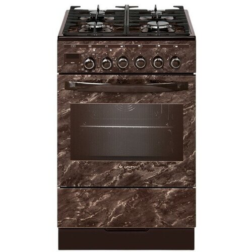 Комбинированная плита GEFEST 5502-04 0053 черный с рисунком мрамор 3793400₽