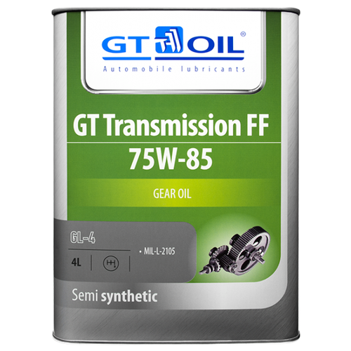фото Трансмиссионное масло gt oil transmission ff gl-4 75w-85 4 л