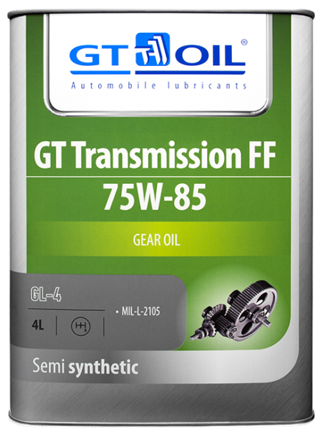 Трансмиссионное масло gt transmission ff sae 75w-85 gl-4 (4л) 8809059407806