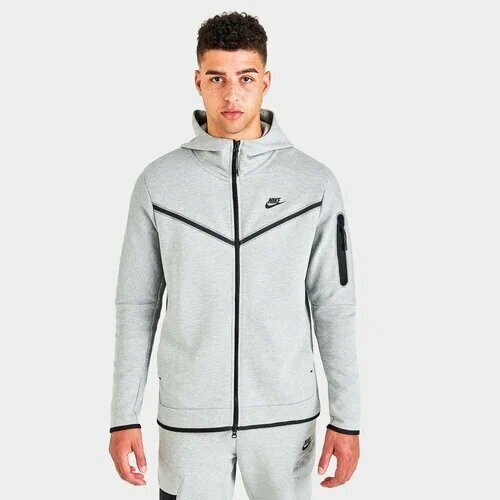 Мужская толстовка на молнии Nike Sportswear Tech Fleece Grey L