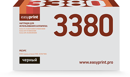 Картридж EasyPrint TN-3380 черный совместимый с принтером Brother (LB-3380)