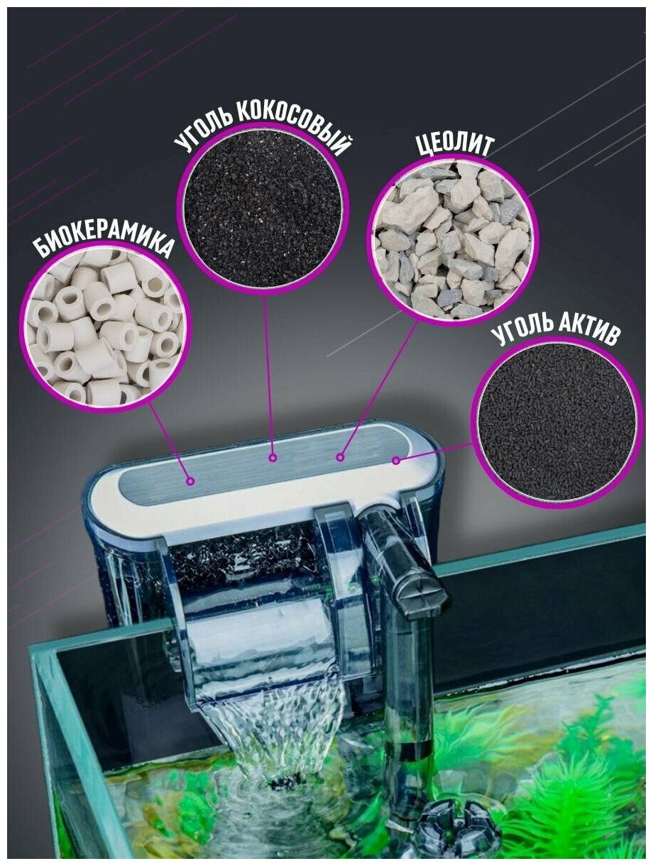Наполнитель для аквариумных фильтров Активированый Уголь каменный 150 грамм - фотография № 4