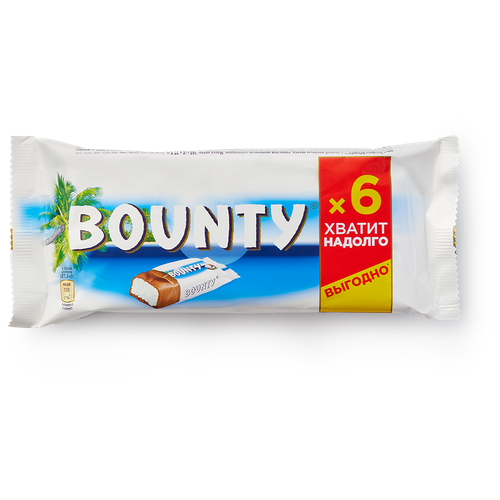 Батончик Bounty шоколадный 6 шт.