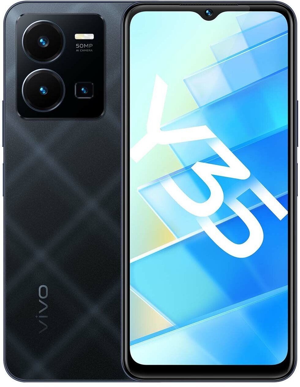 Смартфон vivo Y35 4/128Gb Agate Black