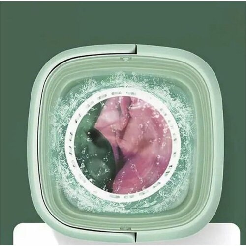 Мини стиральная машина складная портативная зеленый 219900₽