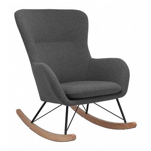 фото Кресло-качалка leset sherlock размер: 76х103 см, обивка: ткань, цвет: серый