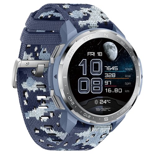 фото Умные часы c gps honor watch gs pro (nylon strap) серый камуфляж