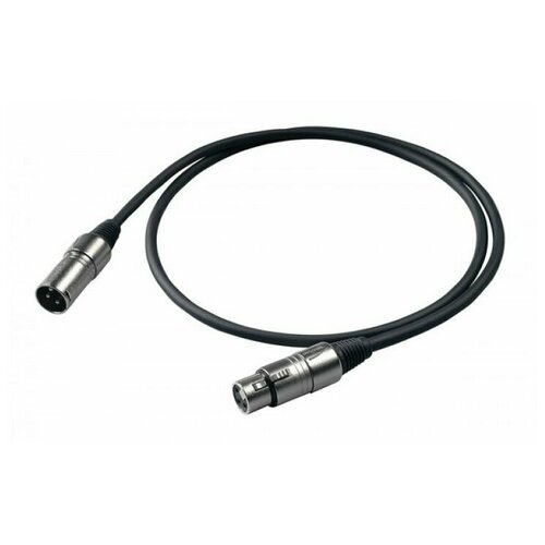 PROEL BULK250LU15 - микрофонный кабель, XLR (папа) XLR (мама), длина - 15 м invotone acm1103 r микрофонный кабель xlr мама xlr папа 5 м